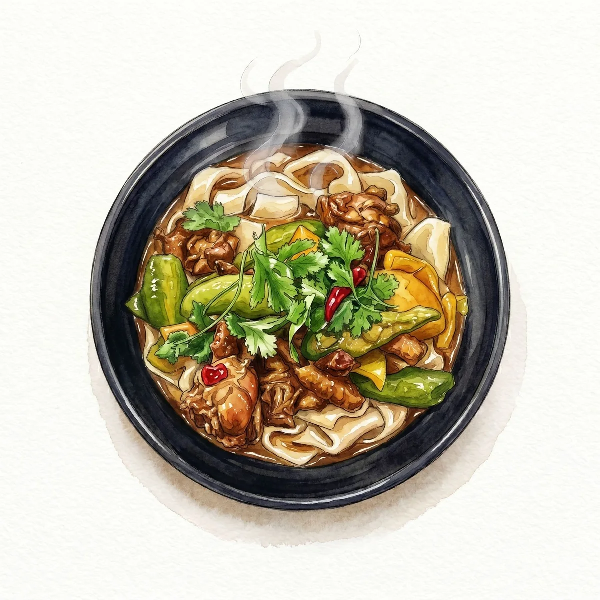 2. Dapanji-Nudeln mit Hähnchen