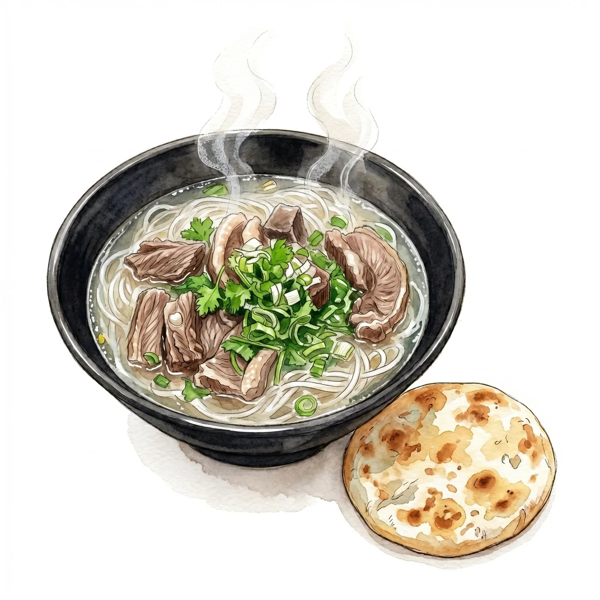 7. Lammsuppe mit Glasnudeln
