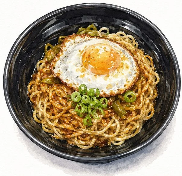 14. Frühlingszwiebel-Öl-Nudeln