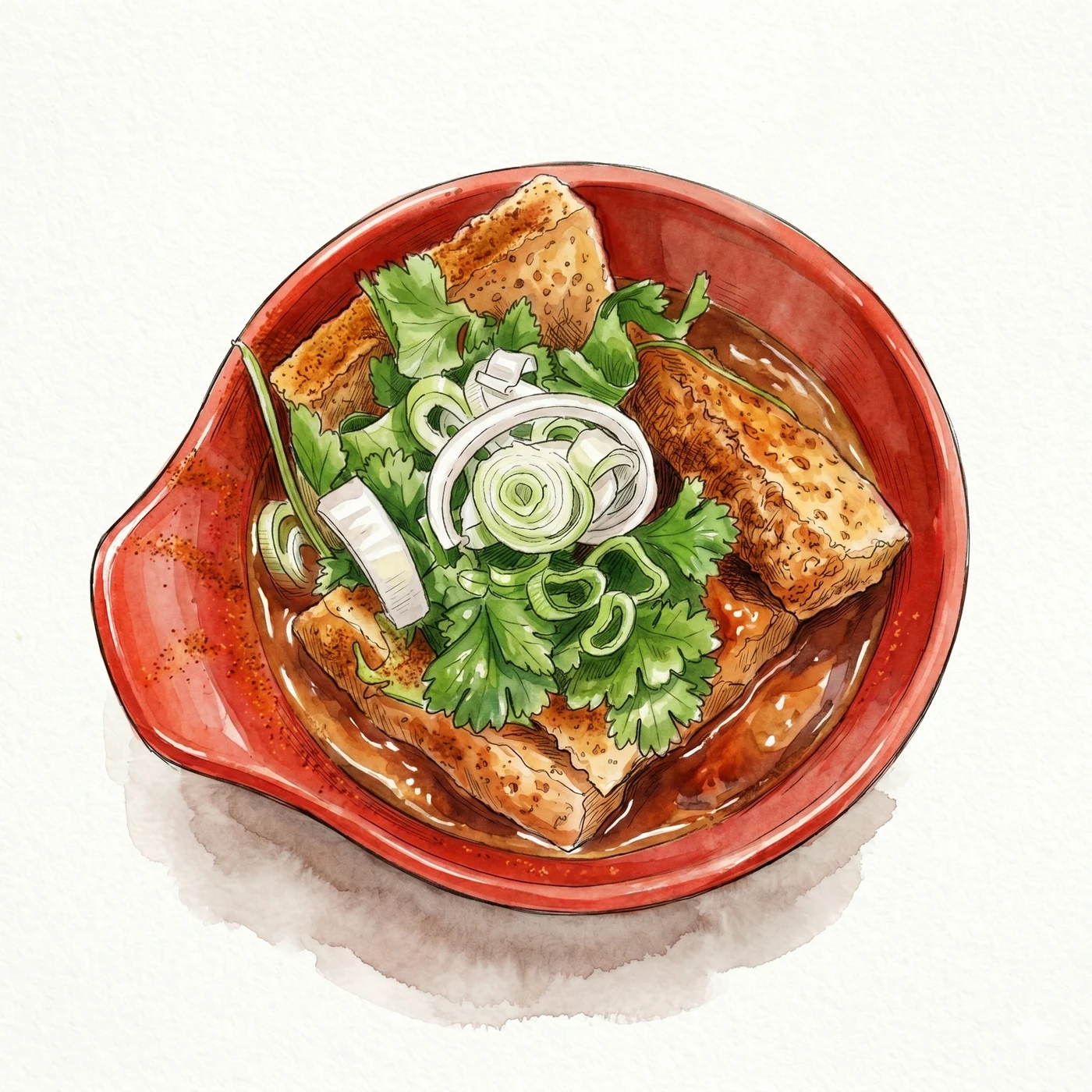 B. Frittierter Tofu