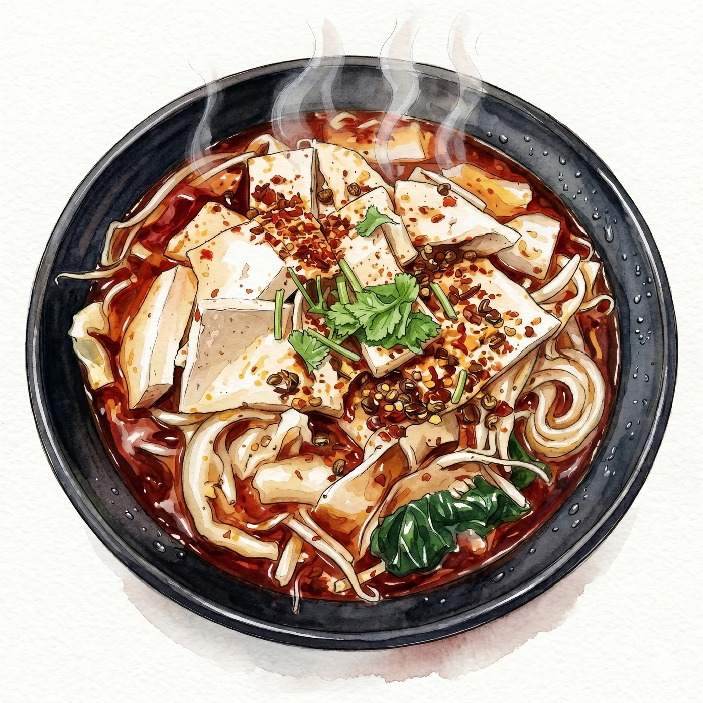 7.Scharfe Tofu-Nudeln